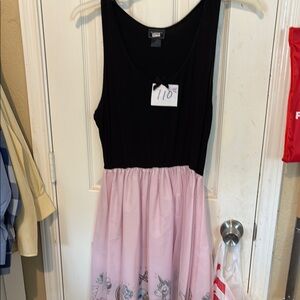 Black and Pink Kids Dress